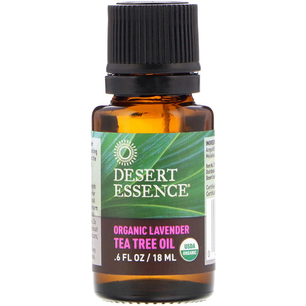 Desert Essence, Organic Lavender Tea Tree Oil, .6 fl oz (18 ml)