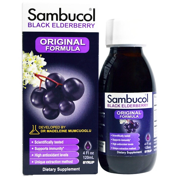Sambucol, Black Elderberry Syrup, Original Formula, 4 fl oz (120 ml)