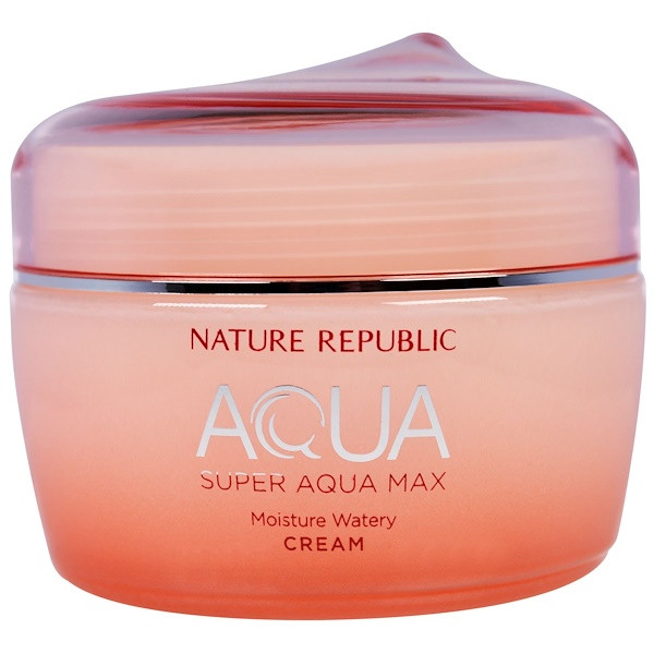 Nature Republic, Aqua, Super Aqua Max, Moisture Watery Cream, 2.70 fl oz (80 ml)