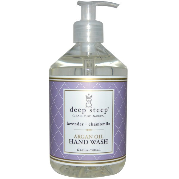Deep Steep Argan Oil Hand Wash with Olive Oil & Aloe Vera Lavender Chamomile -- 17.6 fl oz
