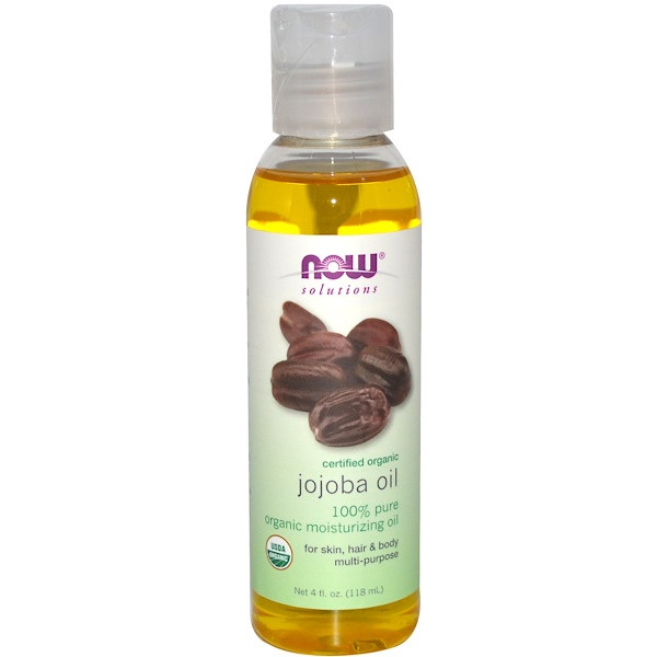 Now Foods, Solutions, Certified Organic, Jojoba Oil, 4 fl oz (118 ml)