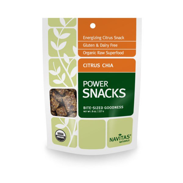 Navitas Organics, Power Snacks, Citrus Chia, 8 oz (227 g)