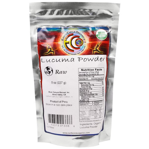 Earth Circle Organics, Organic Raw Lucuma Powder, 8 oz (227 g)