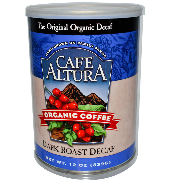 Cafe Altura, Organic Coffee, Dark Roast, Decaf, 12 oz (339 g)