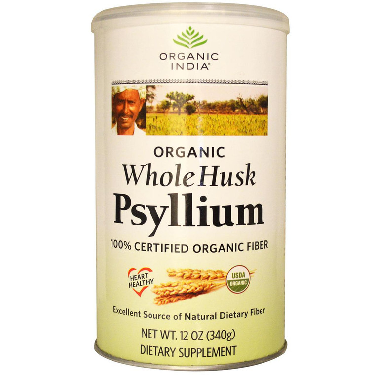 Organic India, Psyllium, Whole Husk, 12 oz (340 g)