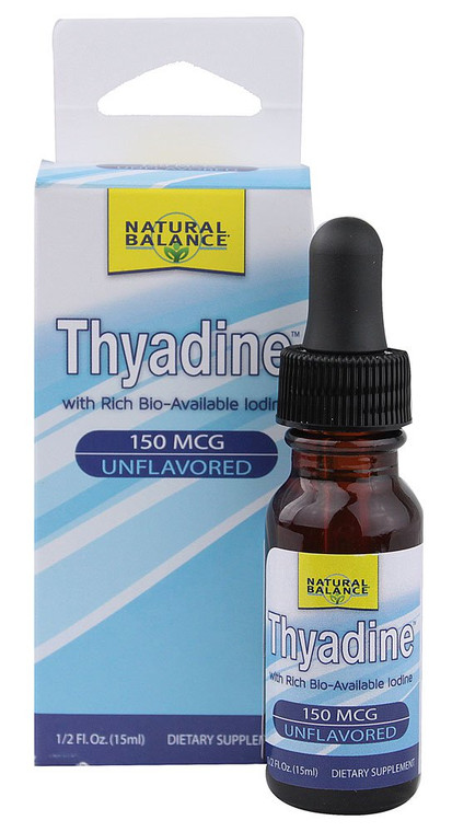 Natural Balance, Thyadine,  Unflavored - 150 mcg - 0.5 fl oz