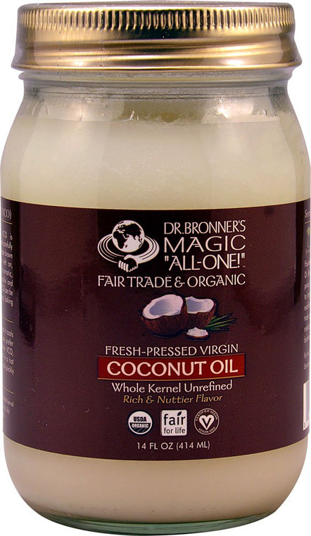 Dr. Bronners Organic Virgin Coconut Oil -- 14 fl oz