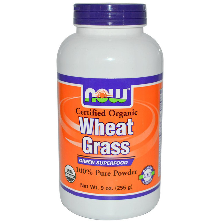 Now Foods, Certified Organic Wheat Grass, 9 oz (255 g)