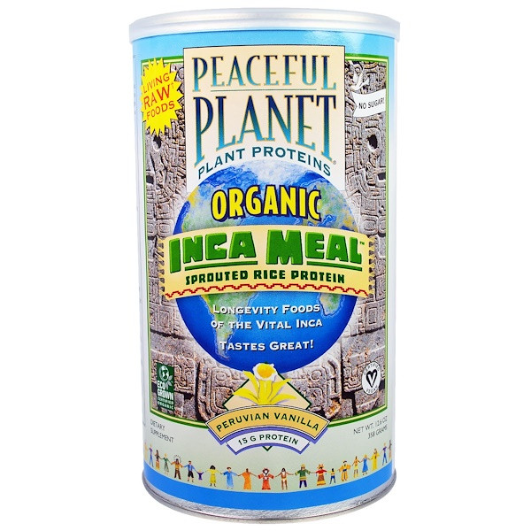 VegLife, Organic, Inca Meal, Sprouted Rice Protein, Peruvian Vanilla, 12.6 oz (358 g)