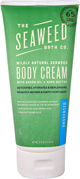 3 PACK of The Seaweed Bath Co Body Cream with Argan Oil plus Shea Butter Unscented -- 6 fl oz