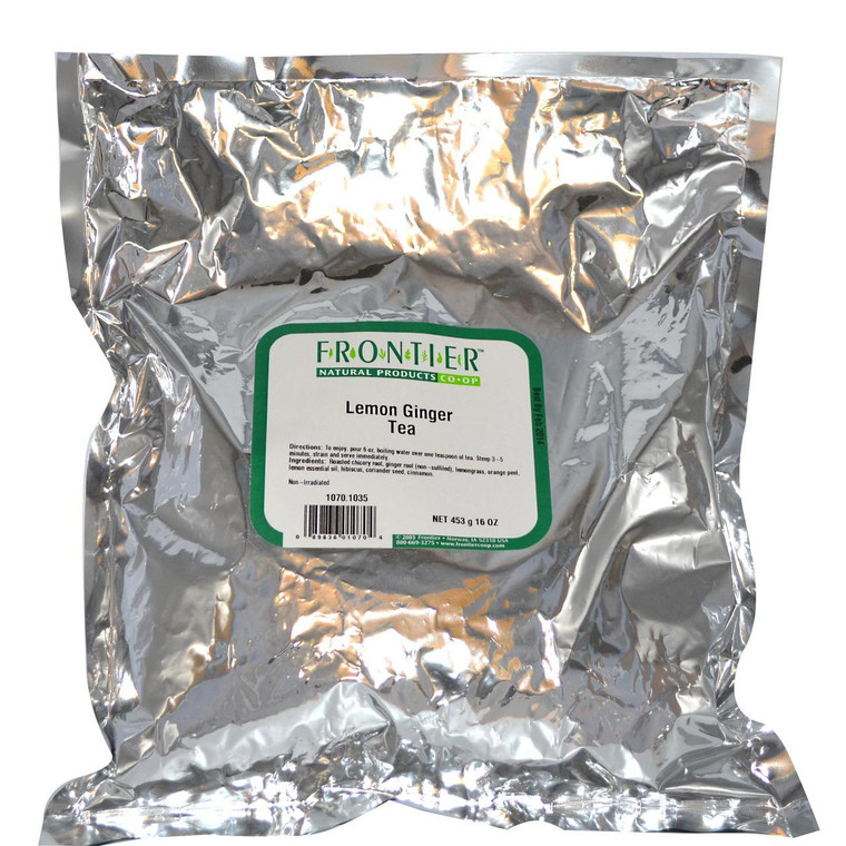 Frontier Natural Products, Lemon Ginger Tea, 16 oz (453 g)