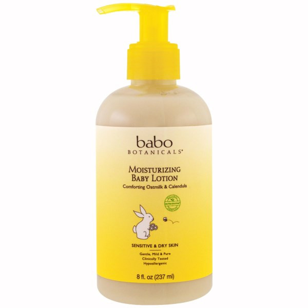 Babo Botanicals, Moisturizing Baby Lotion, Oatmilk & Calendula, 8 fl oz (237 ml)