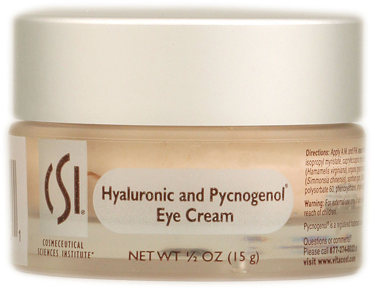 CSI Hyaluronic and Pycnogenol(R) Eye Cream - Non-GMO -- 0.5 oz