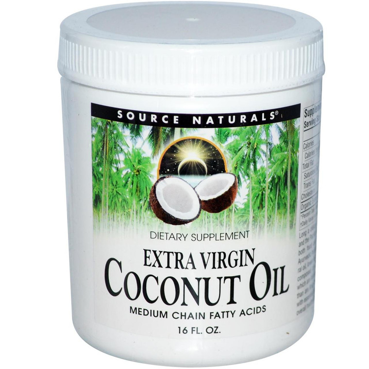 Source Naturals 100% Organic Virgin Coconut Oil -- 15 fl oz