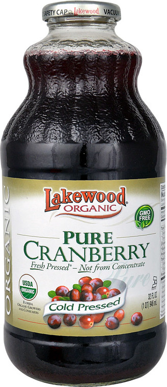 Lakewood Organic Cold Pressed Juice  Pure Cranberry - 32 fl oz