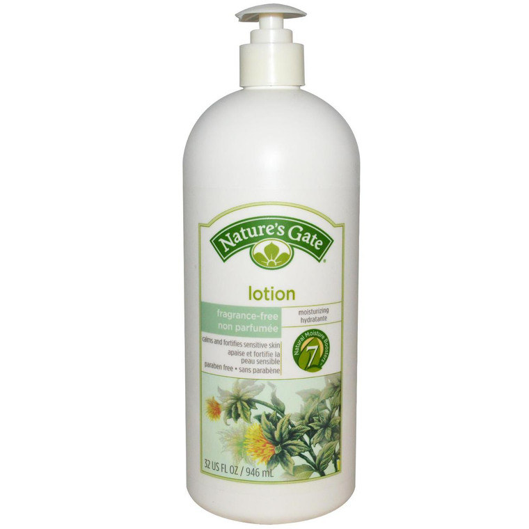 Natures Gate, Lotion, Fragrance Free, 32 fl oz (946 ml)