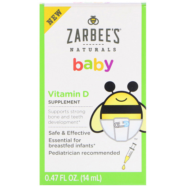 Zarbees, Baby, Vitamin D, 0.47 fl oz (14 ml)