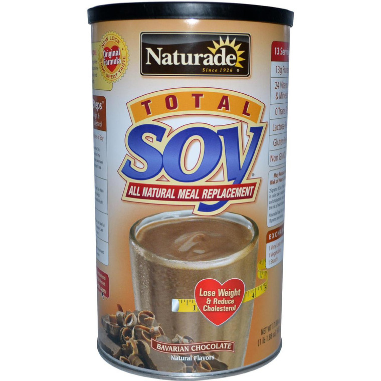 Naturade, Total Soy, Meal Replacement, Bavarian Chocolate, 1.1 lbs (507 g)