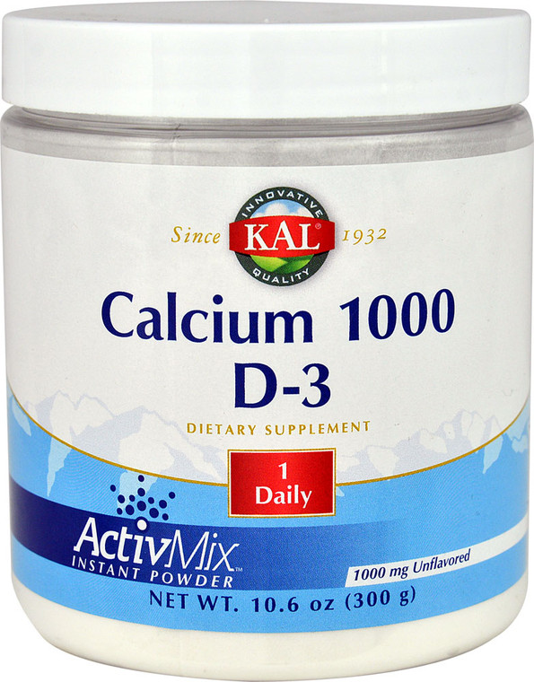 KAL Calcium 1000 D-3 Unflavored -- 10.6 oz