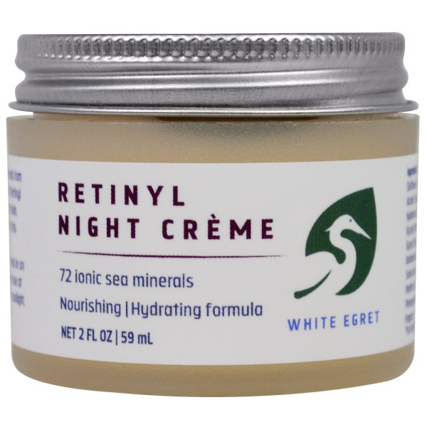 White Egret Personal Care, Retinyl Night Cream, 2 fl oz (59 ml)