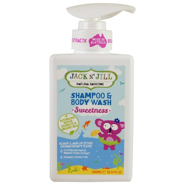 Jack n Jill, Natural Bathtime, Shampoo & Body Wash, Sweetness, 10.14 fl oz (300 ml)