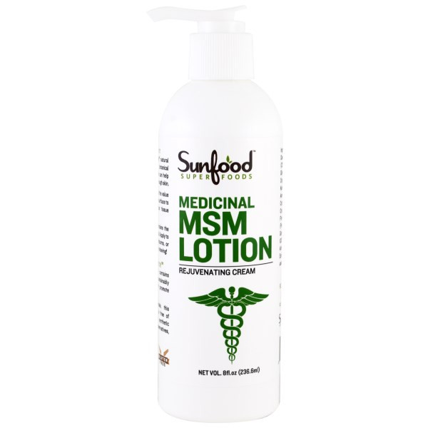 Sunfood, Medicinal MSM Lotion, Rejuvenating Cream, 8 fl oz (236.6 ml)