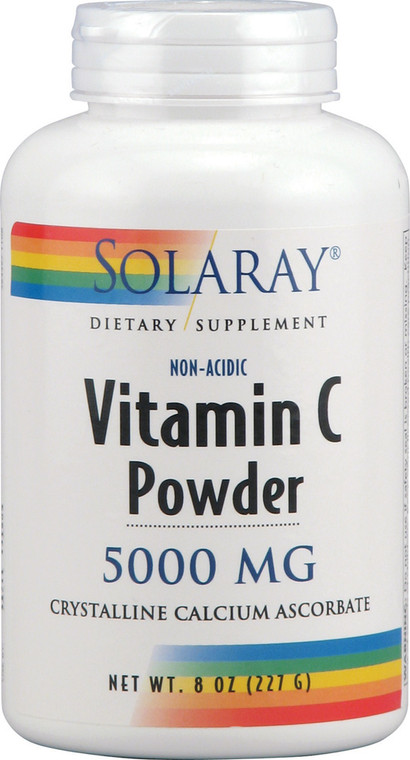 Solaray Buffered Vitamin C Powder -- 5000 mg - 8 oz