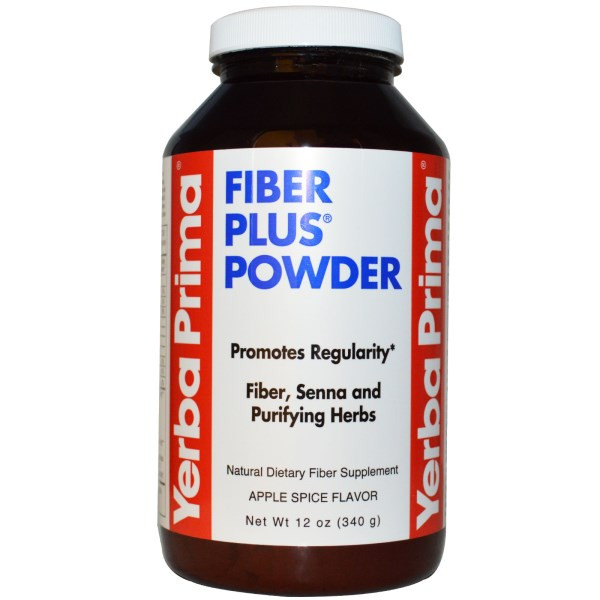 Yerba Prima Fiber Plus Senna Powder Apple Spice -- 12 oz