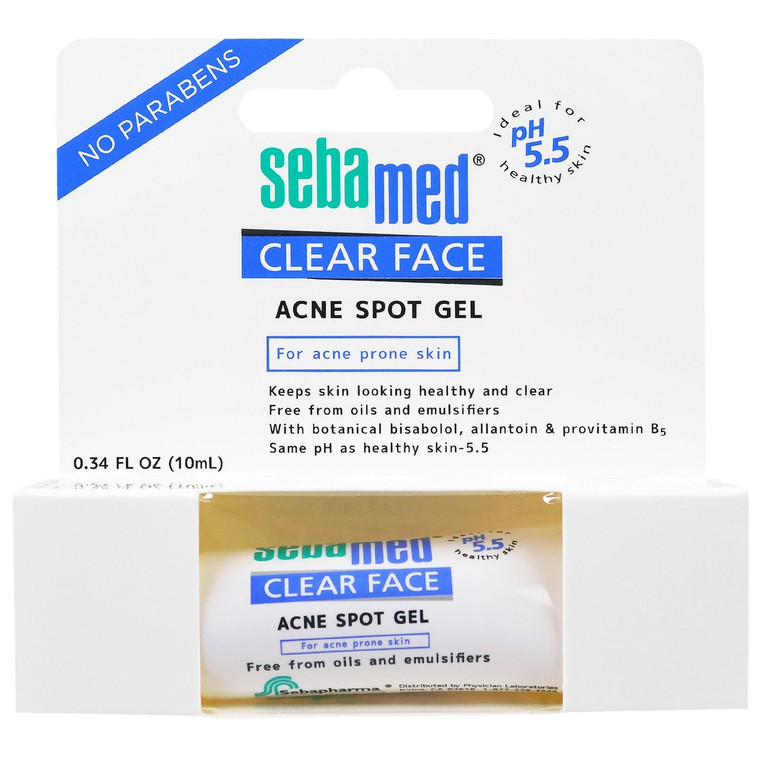 Sebamed USA, Clear Face, Acne Spot Gel, 0.34 fl oz (10 ml)