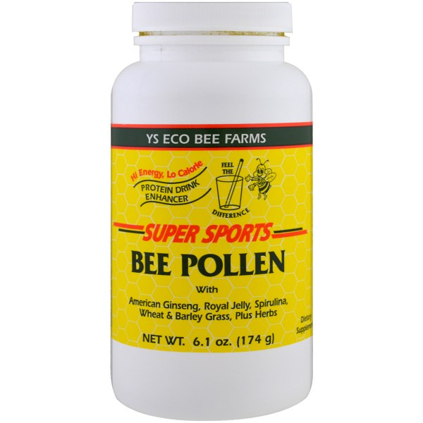 Y.S. Eco Bee Farms, Super Sports, Bee Pollen, Protein Drink Enhancer, 6.1 oz (174 g)
