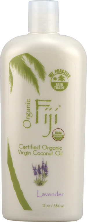 Organic Fiji Virgin Coconut Oil Lavender -- 12 fl oz
