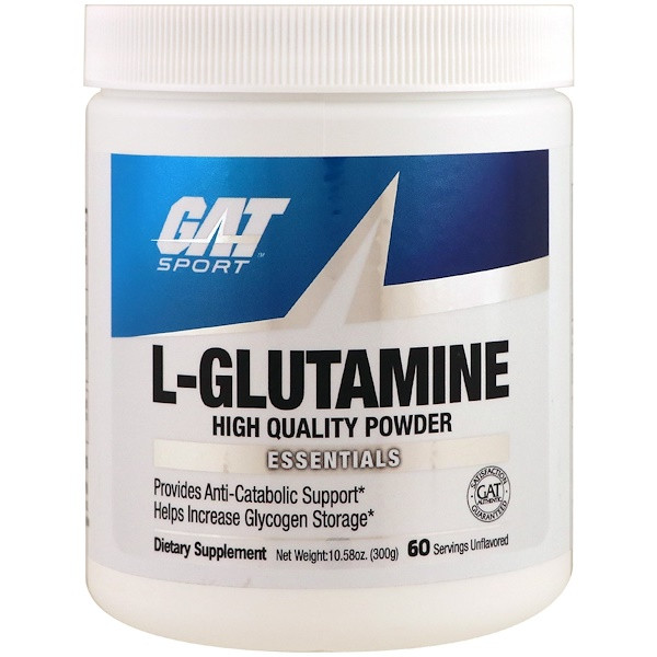 GAT, L-Glutamine, Unflavored, 10.58 oz (300 g)