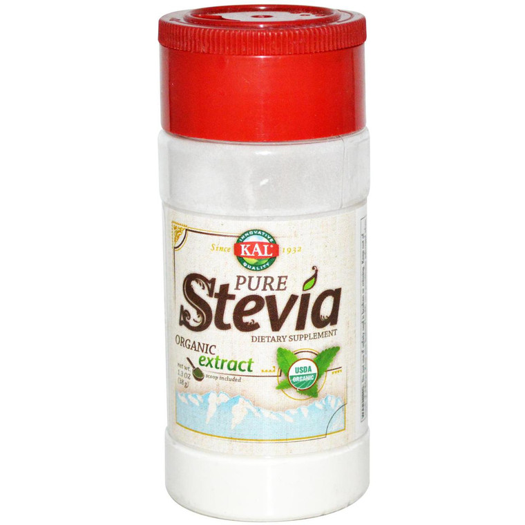 KAL, Pure Stevia Organic Extract, 1.3 oz (38 g) (Discontinued Item)