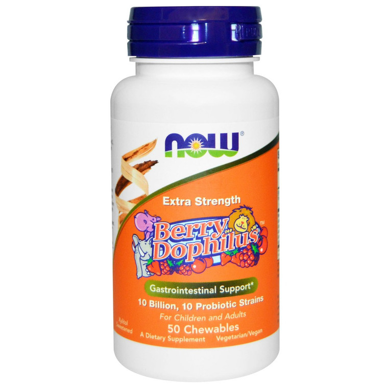 Now Foods, Extra Strength, Berry Dophilus, 50 Chewables