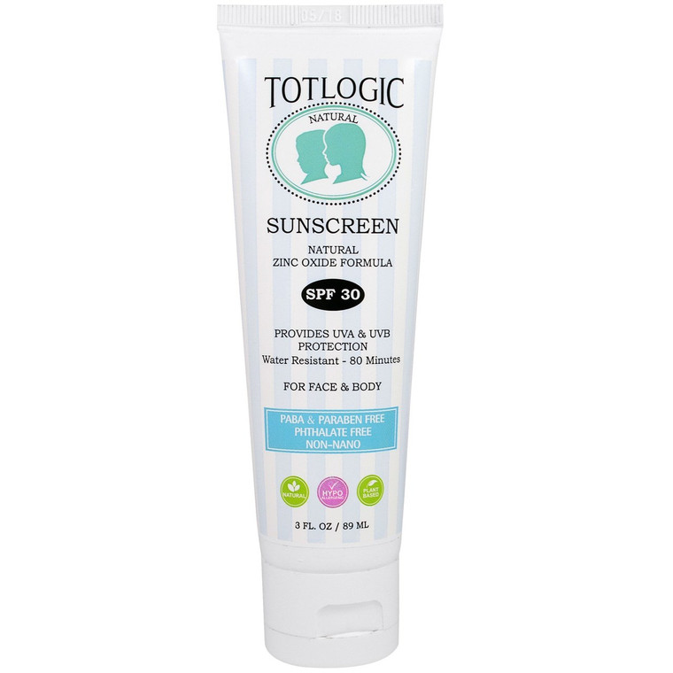 Logic Products, TotLogic, Sunscreen, SPF 30 , 3 fl oz (89 ml)