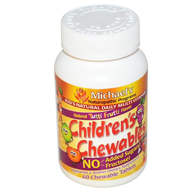 Michaels Naturopathic Programs Childrens Chewables Daily Multi-Vitamin Natural Fruit -- 60 Chewables