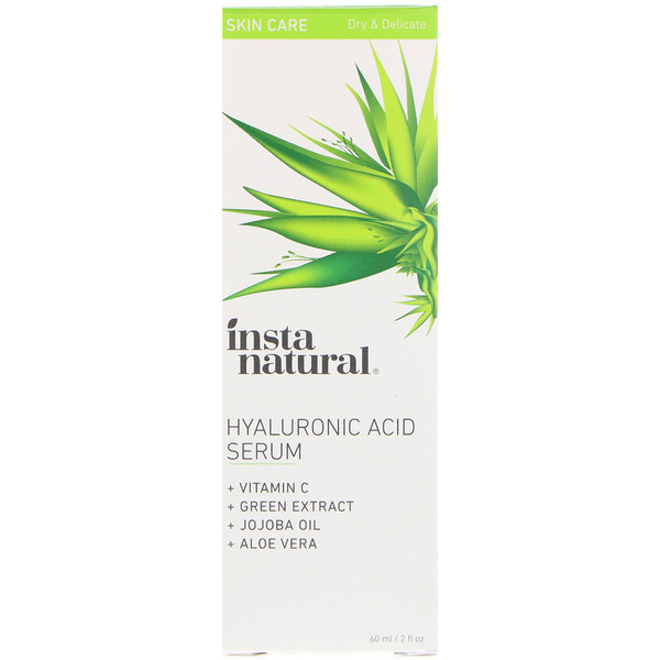 InstaNatural, Hyaluronic Acid Serum with Vitamin C, 2 fl oz (60 ml)