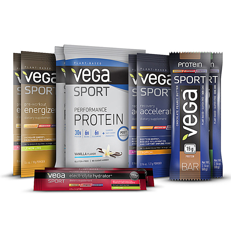Vega Sport Protein and Supplements Variety Pack - 10 Pack