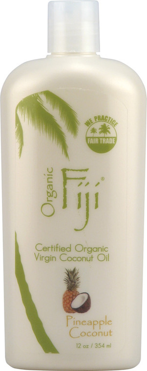 Organic Fiji Virgin Coconut Oil Pineapple -- 12 fl oz