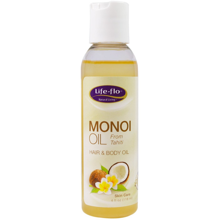 Life Flo Health, Monoi Oil, Hair & Body Oil, 4 fl oz (118 ml)
