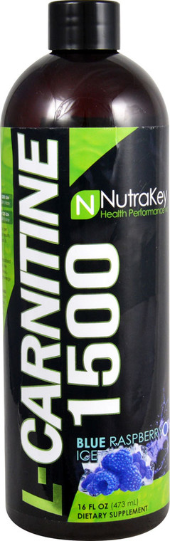 NutraKey L-Carnitine 1500 Blue Raspberry Ice - 16 fl oz