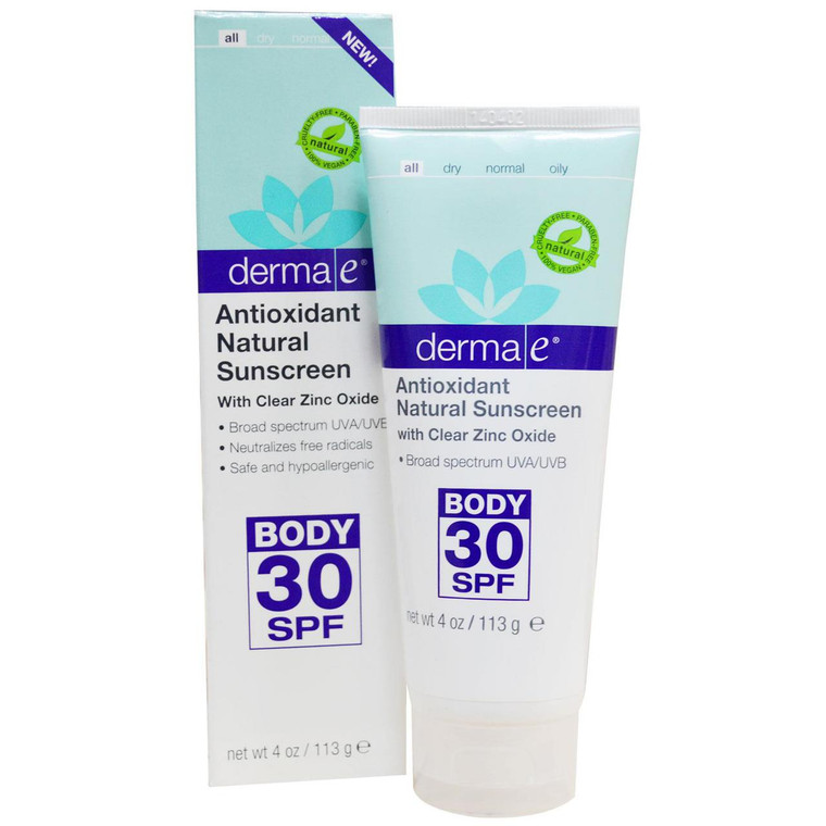 Derma E, Sun Defense Mineral Sunscreen, SPF 30, 4 oz (113 g)
