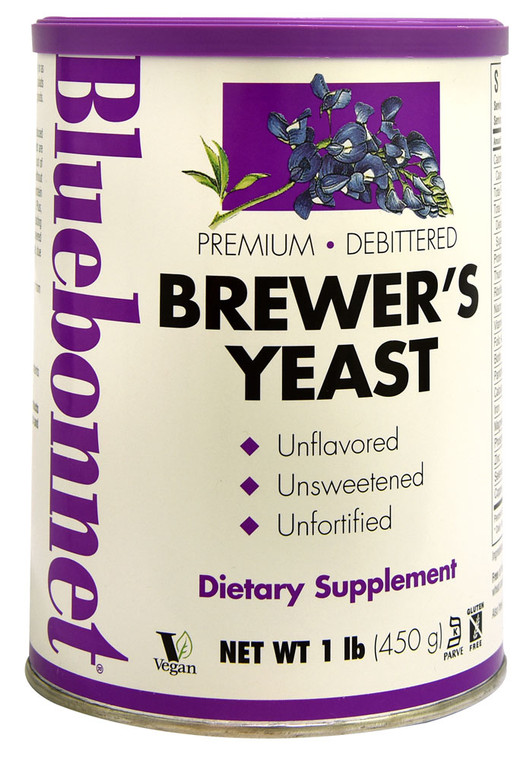 Bluebonnet Nutrition Super Earth Brewers Yeast Powder Non-Bitter Unflavored -- 1 lb