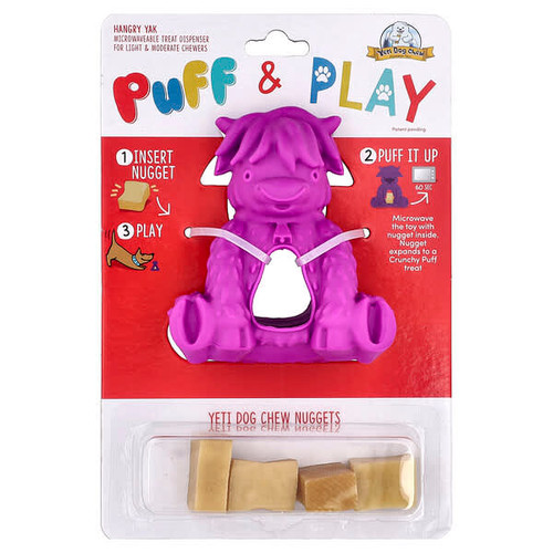 <img alt="Yeti Dog Chew, Puff & Play, Treat Dispenser, Yeti Dog Chew Nuggets, Purple, 4 Nuggets, 1 Dispenser" title="Yeti Dog Chew, Puff & Play, Treat Dispenser, Yeti Dog Chew Nuggets, Purple, 4 Nuggets, 1 Dispenser,"