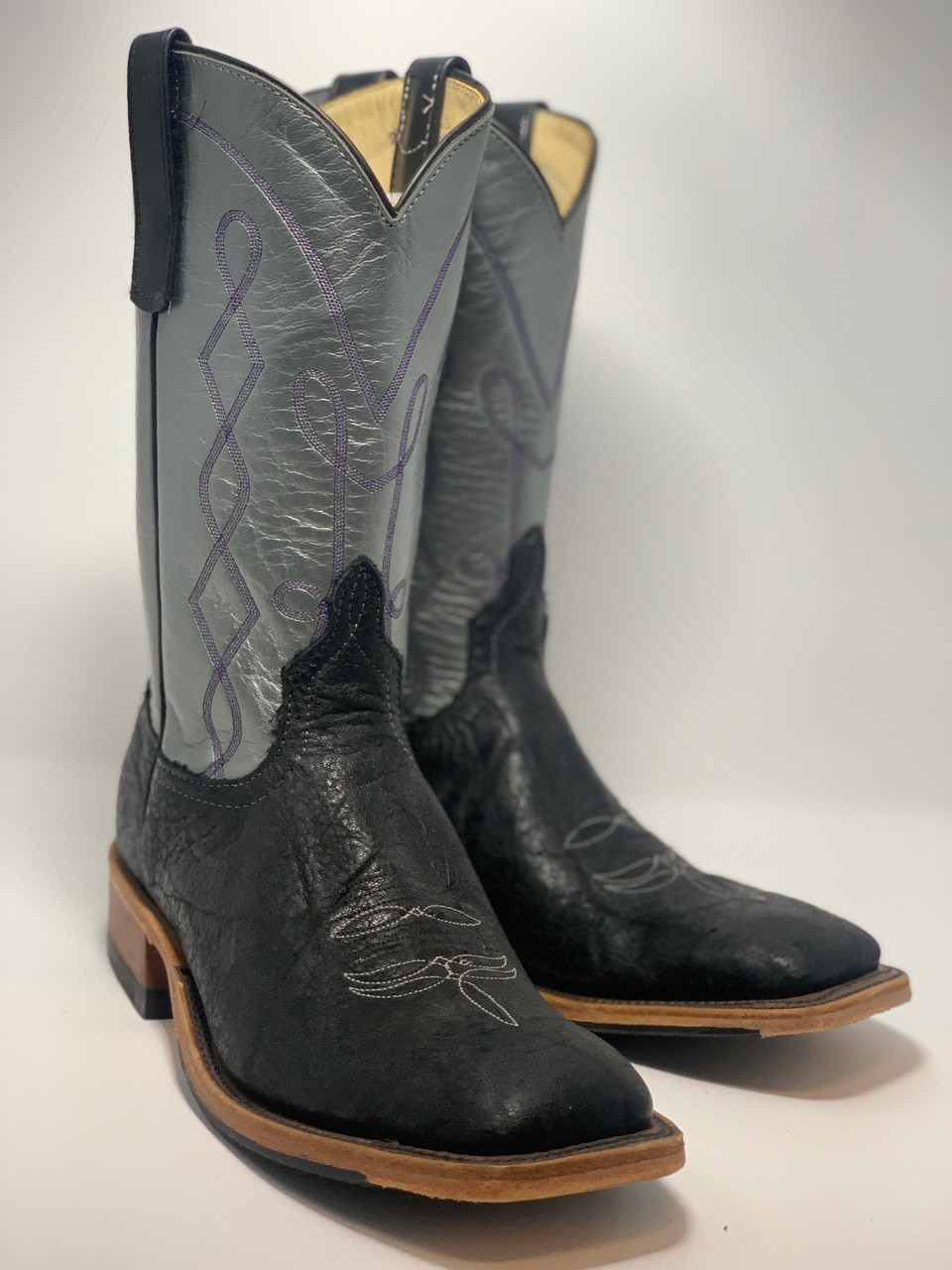 anderson bean black ostrich boots