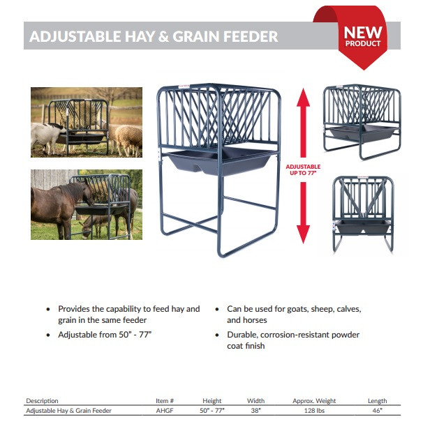 Tarter Adjustable Grain Hay Feeder Dennards