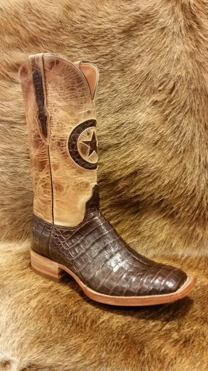 BLACK JACK CHOCOLATE CAIMAN BOOTS 