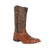 TANNER MARK OSTRICH PRINT RUSTIC COGNAC BOOTS