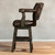 BARSTOOL TUFTED BROWN  HAIRON BACK
