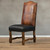 DINING CHAIR BROWN CROCODILE 